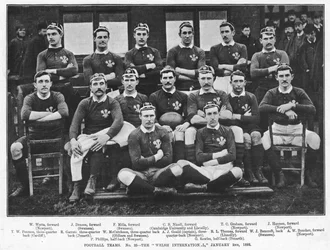 Equipo de fútbol internacional galés, 2 de enero de 1892